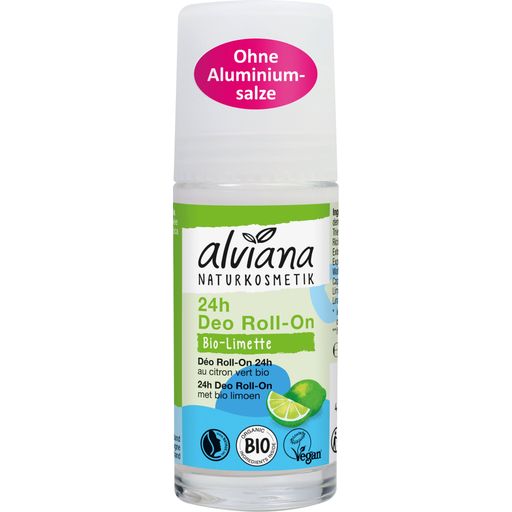 alviana naravna kozmetika Deodorant z bio limeto roll-on - 50 ml