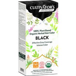 CULTIVATOR'S Organic Herbal hajfesték - Black - 100 g