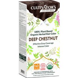 CULTIVATOR'S Organic Herbal hajfesték - Deep Chestnut - 100 g