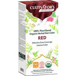 CULTIVATOR'S Organic Herbal hajfesték - Red - 100 g