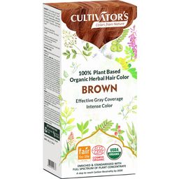 CULTIVATOR'S Organic Herbal Hair Color - Brown - 100 g
