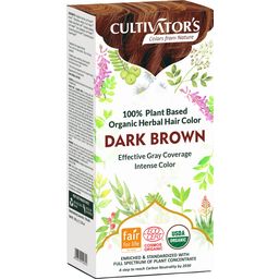 CULTIVATOR'S Organic Herbal hajfesték - Dark Brown - 100 g