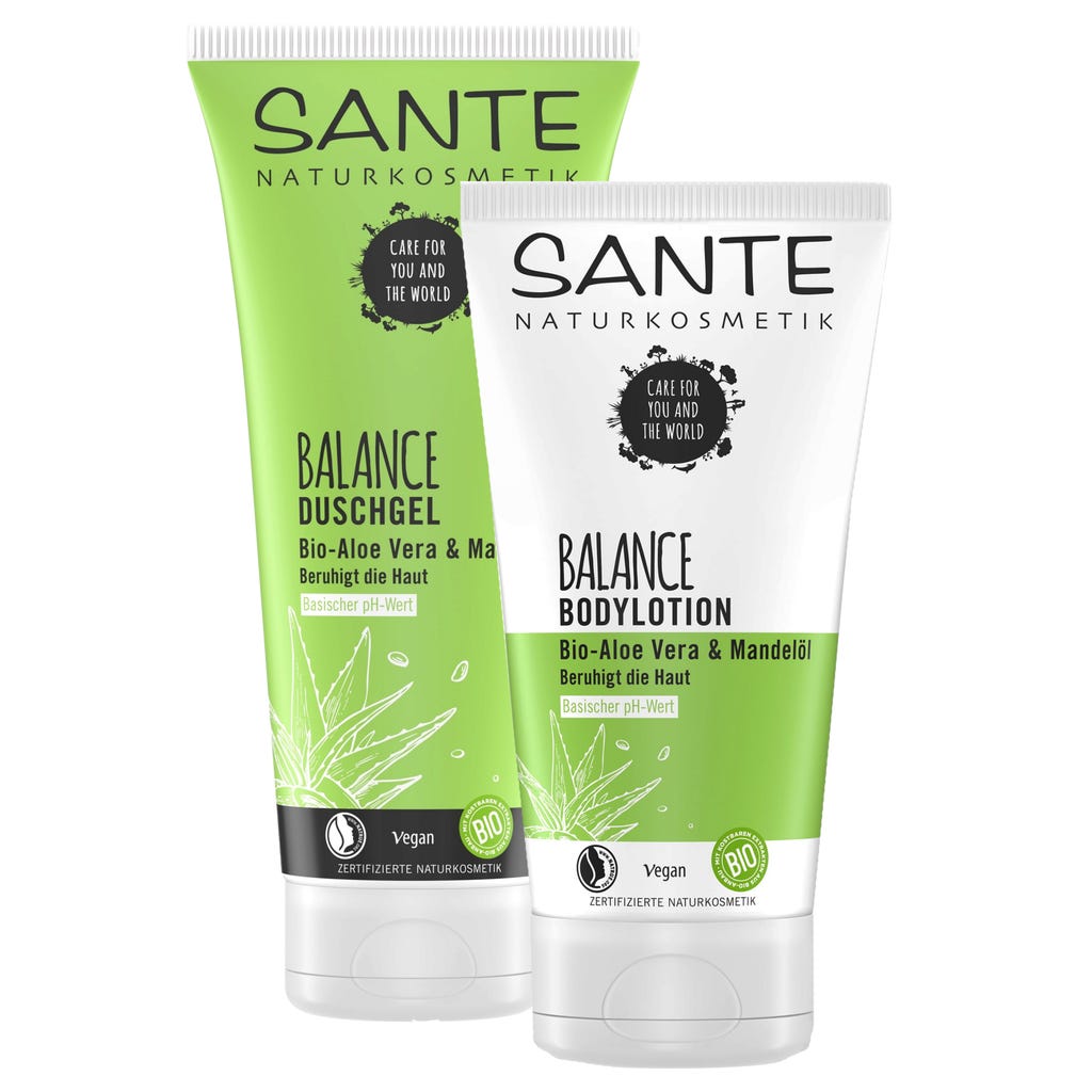SANTE Naturkosmetik BALANCE Shower Gel Body Lotion Set 350 Ml Ecco sante-naturkosmetik-balance-shower-gel-body-lotion-set-350-ml-ecco