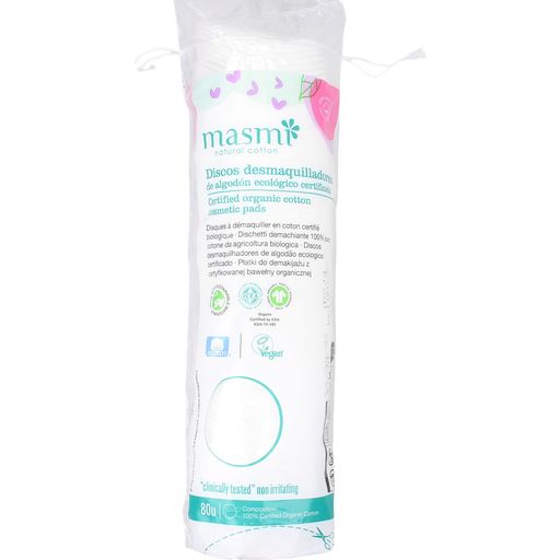 masmi Organic Cosmetic Pads - 80 Pcs