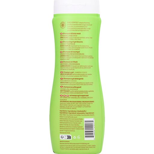 2in1 Shampoo & Body Wash Watermelon & Coco little leaves - 473 ml