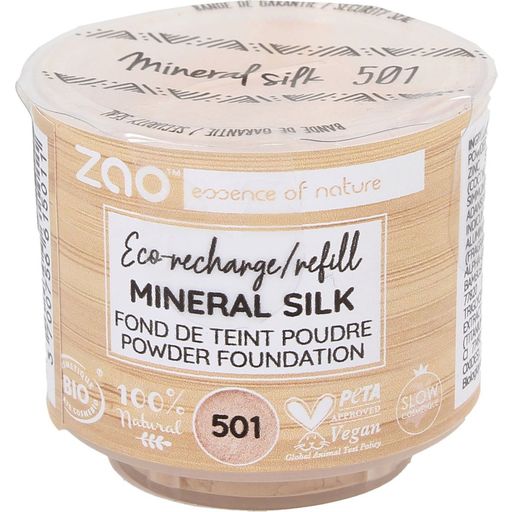 Zao Refill Mineral Silk puuteri - 501 Clear Beige