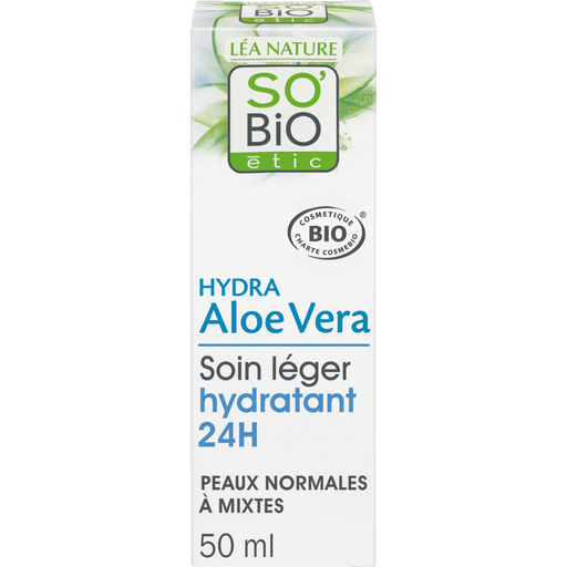 LÉA NATURE SO BiO étic Hydratačný 24h ľahký krém s aloe vera - 50 ml