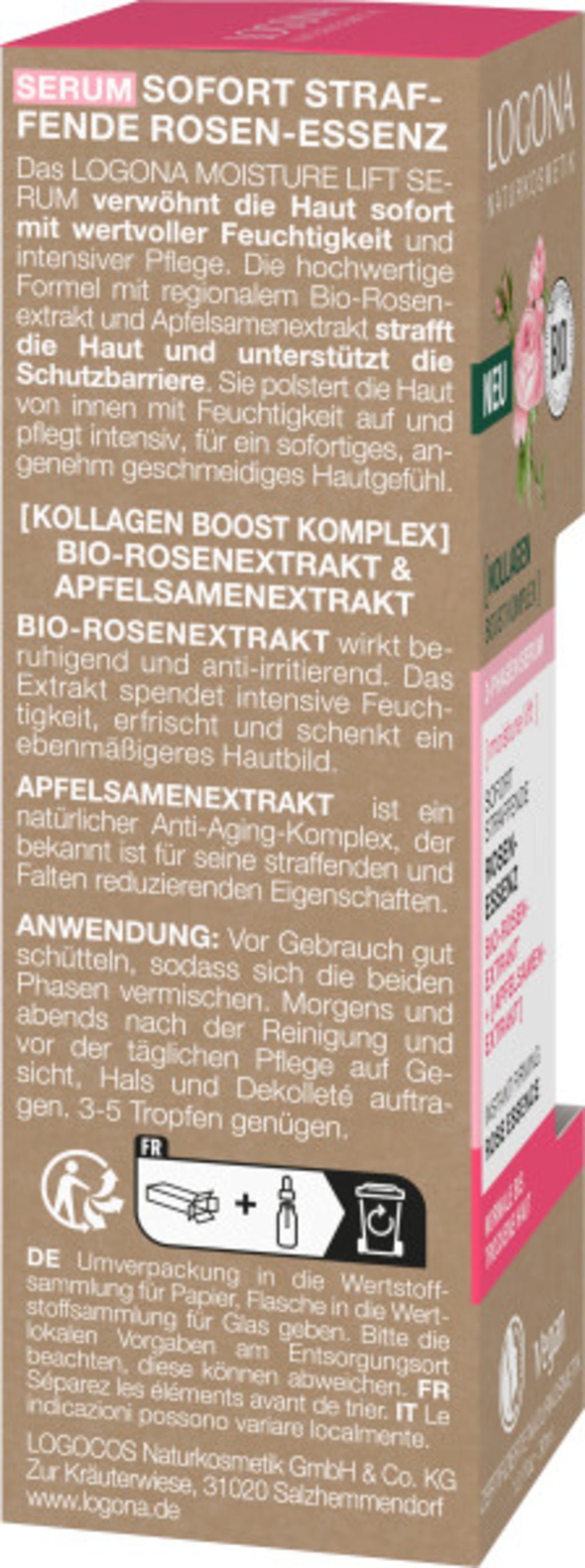 [moisture lift] Siero Istantaneo Rassodante Bifasico - 30 ml
