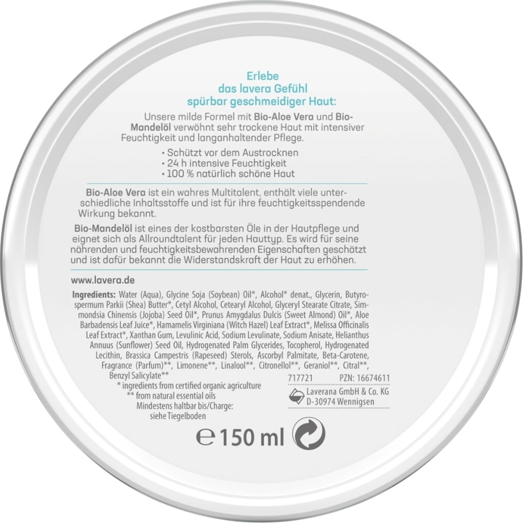 Lavera Krém Basis Sensitiv - 150 ml