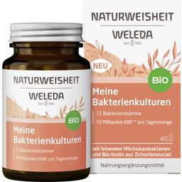 Organic Food Supplement with Bacterial Cultures - 40 Kapslar