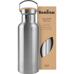 Bambaw Thermosflasche aus Edelstahl 750 ml - Natural Steel