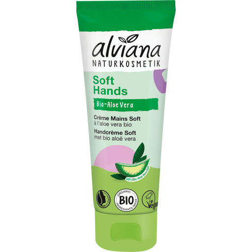 alviana Naturkosmetik Crème Mains Douceur à l'Aloe Vera Bio - 75 ml