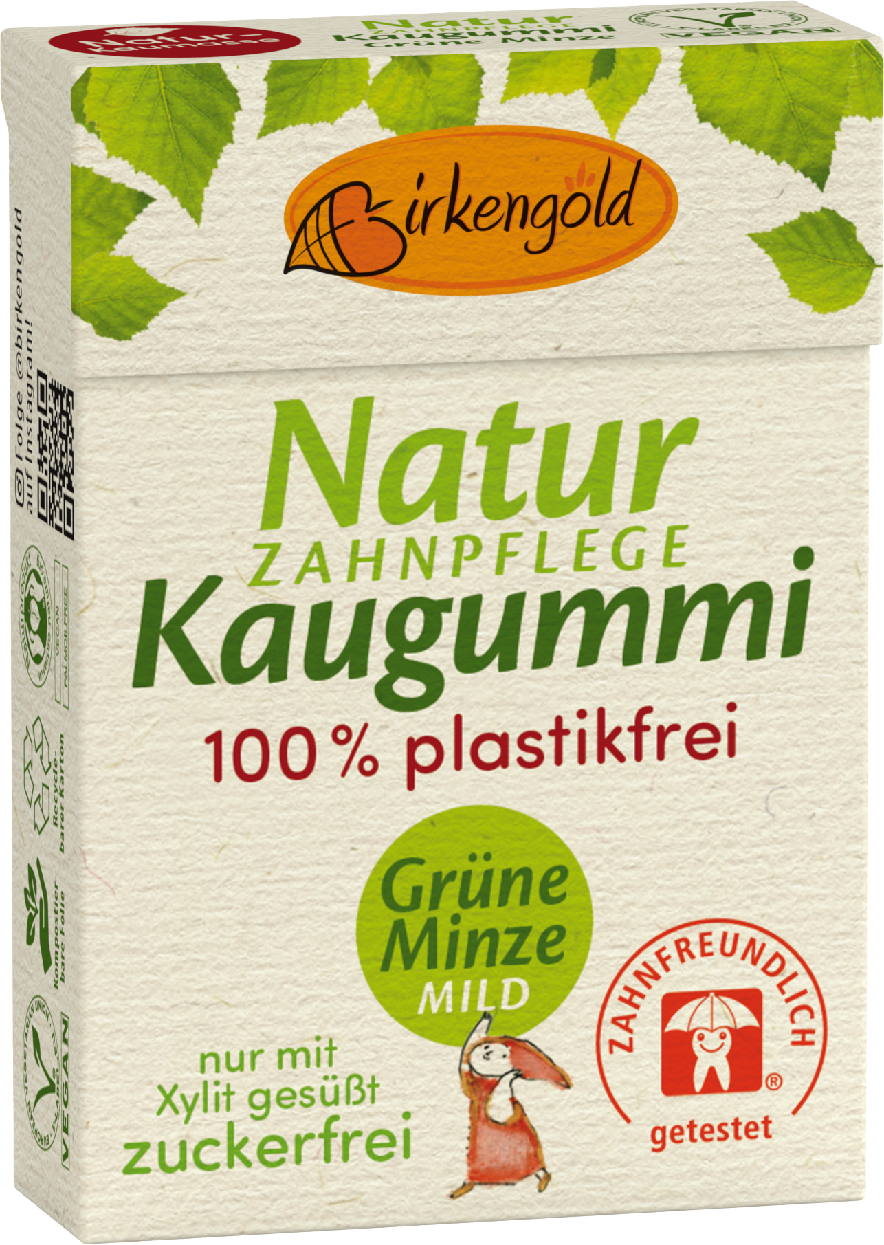 Birkengold Natural Chewing Gum - Spearmint