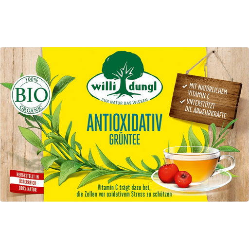 Willi Dungl Antioksidanttinen vihreä luomutee - 35 g