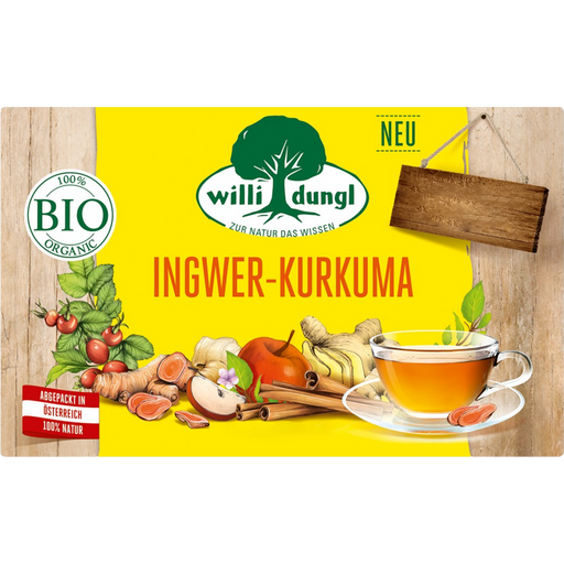 Willi Dungl Bio čaj iz ingverja in kurkume - 40 g