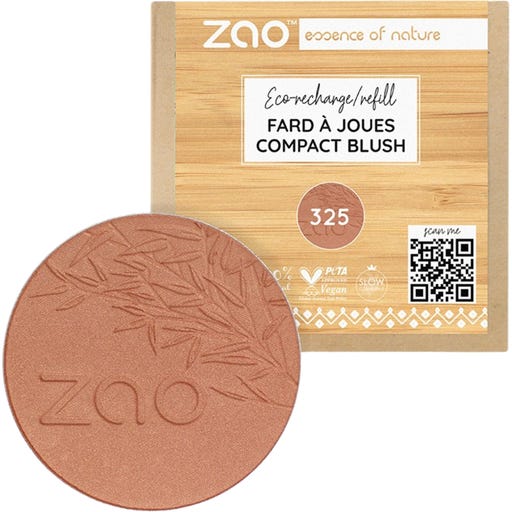 ZAO Refill Compact Blush - 325 Golden Coral