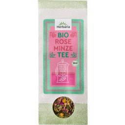 Herbaria Bio French Press Tee Rose Minze - 20 g
