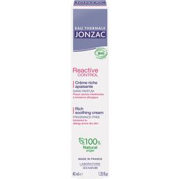 Eau Thermale JONZAC Réactive Control Soothing Rich Cream - 40 ml