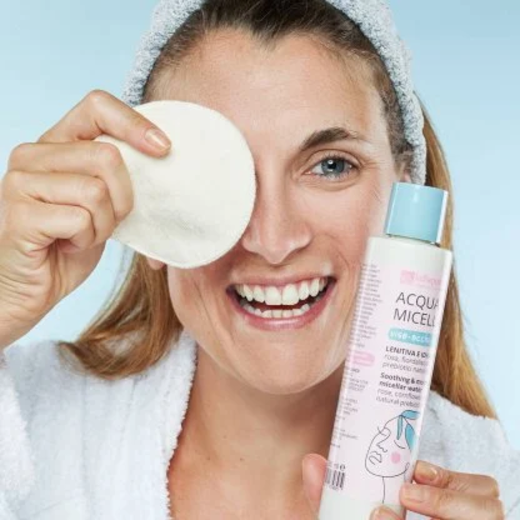 Acqua Micellare Rosa, Fiordaliso e Prebiotici - 200 ml