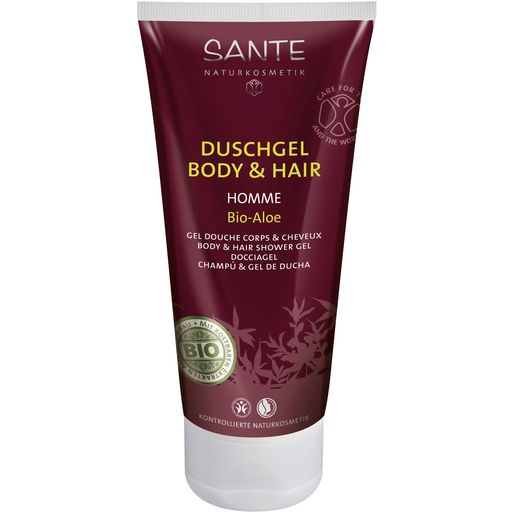 Homme Organic Aloe Body & Hair Shower Gel