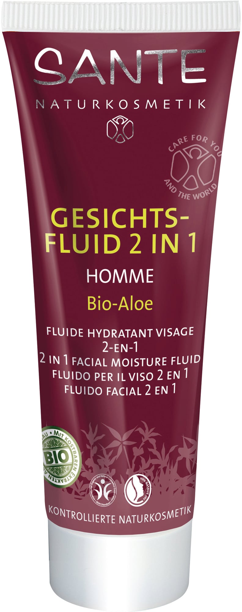 SANTE Naturkosmetik Homme Organic Aloe Facial Moisture Fluid