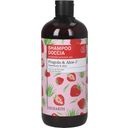 Family  2 v 1 šampon in gel za tuširanje z jagodo in aloe vero - 500 ml