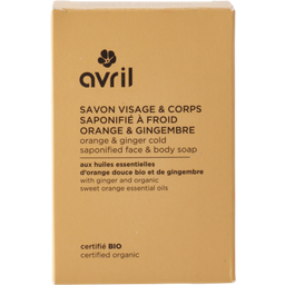 Avril Cold Saponified Face & Body Soap - Orange & Gingembre