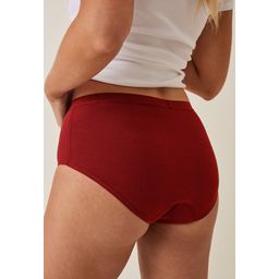 Medium Flow Hipster červené menstruační kalhotky - M