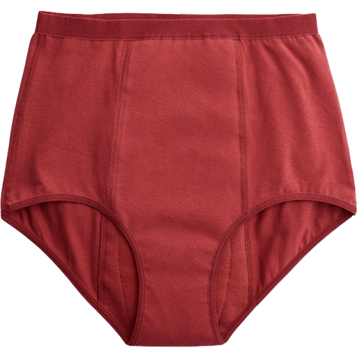 Imse High Waist Period Underwear, Light Flow - Rust-red - Ecco
