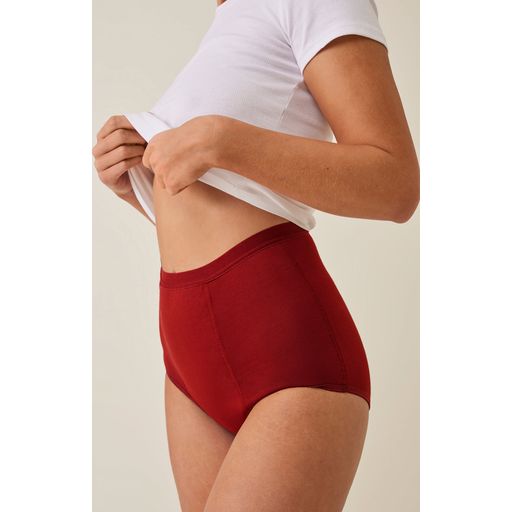 Imse High Waist Period Underwear, Medium Flow - Rust-red - Ecco