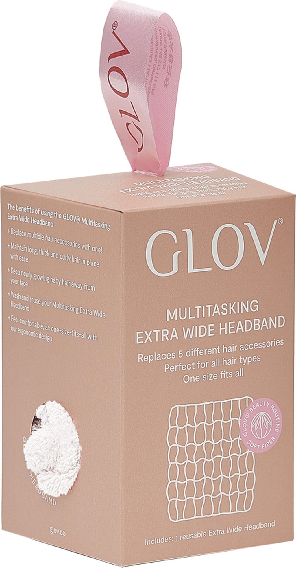 GLOV Extra Wide Headband - White