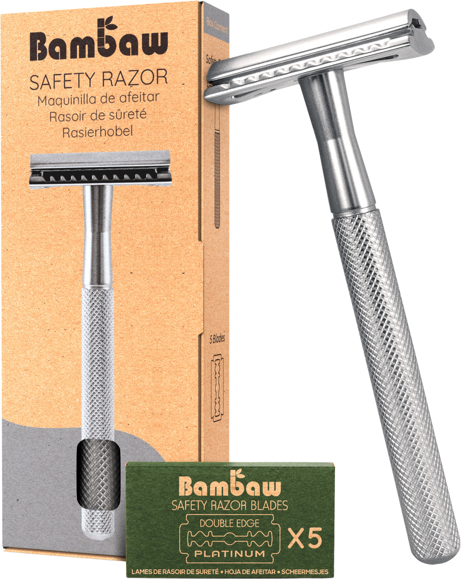 Bambaw Rasierhobel - Silver