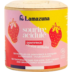 Lamazuna Kindertandenborsteltabletten -Aardbei - 30 g