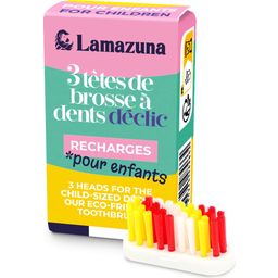 Lamazuna Children's Toothbrush Heads - Set of 3 - 6 g