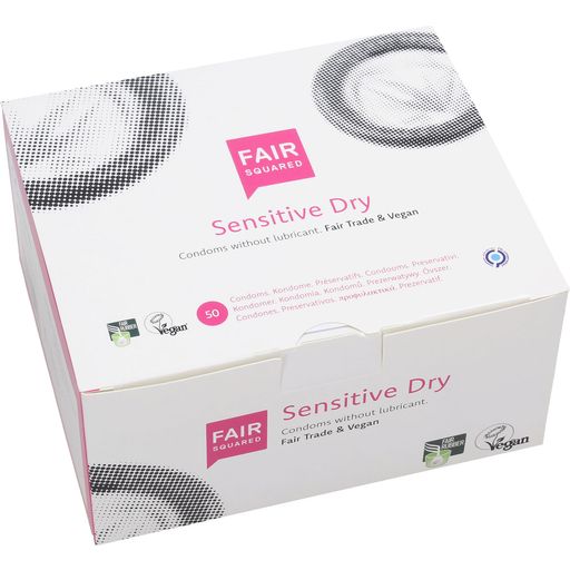 FAIR SQUARED Kondomi Sensitive Dry - 50 kos.
