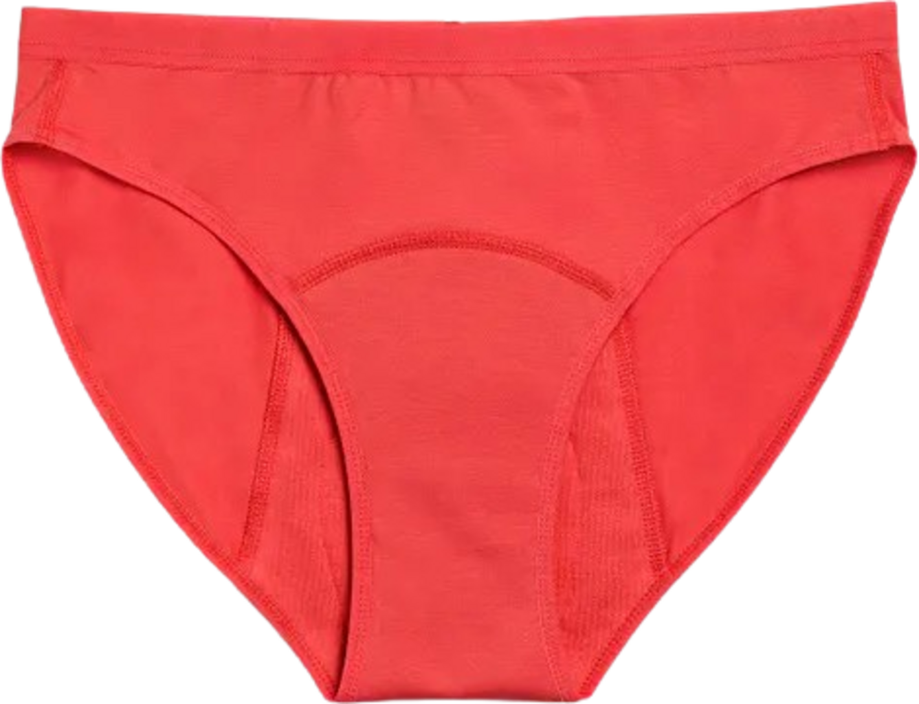 Bright Red Teen Bikini Period Underwear - Heavy Flow, XS