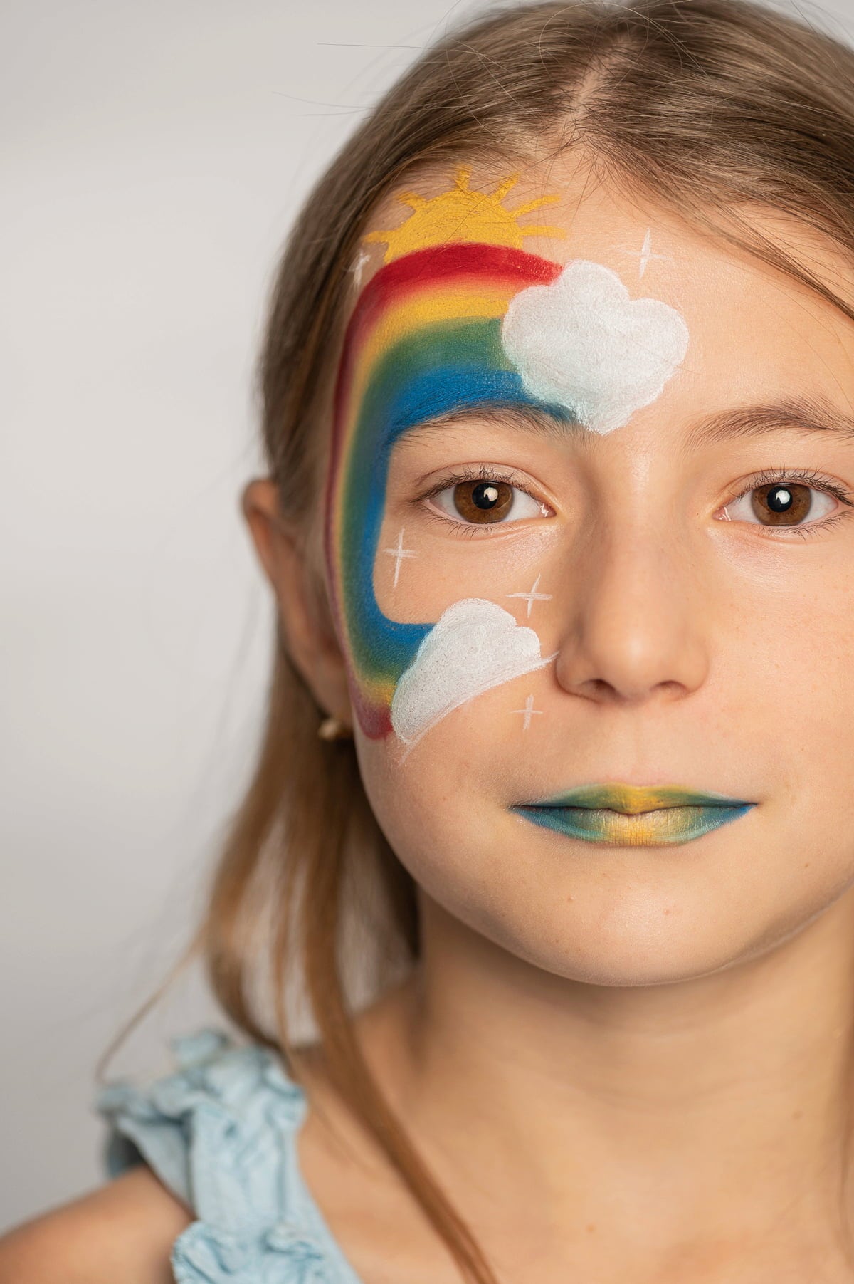 namaki Rainbow Face Paint Pencils Set - 1 set