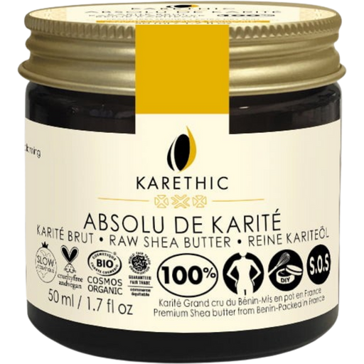 KARETHIC Manteca de Karité Pura sin Fragancia - 50 ml
