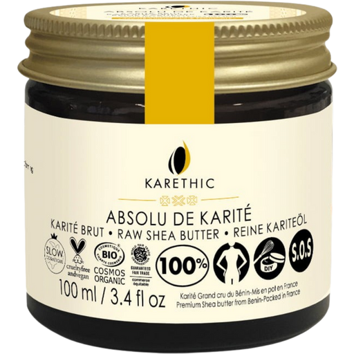 KARETHIC Čisto karitejevo maslo brez dišav - 100 ml