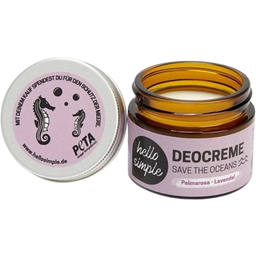 "Save the Oceans" Palmarosa Lavender Deodorant Cream