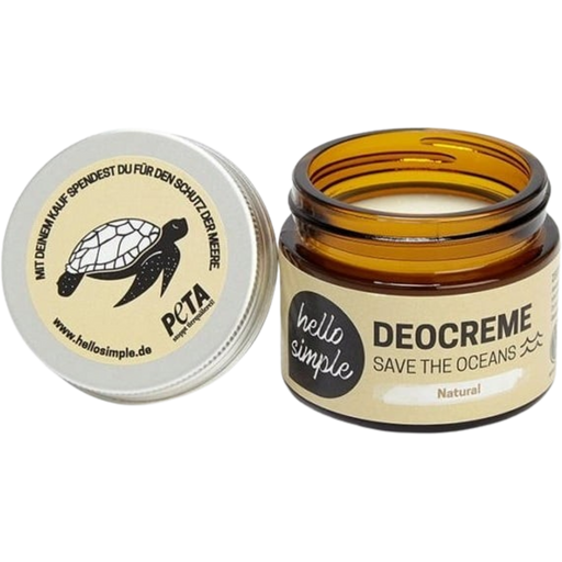hello simple "Save the Oceans" Deocreme Natural - 50 g