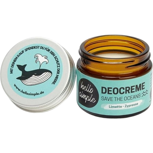 "Save the Oceans" dezodorant w kremie, cyprys i limonka - 50 g