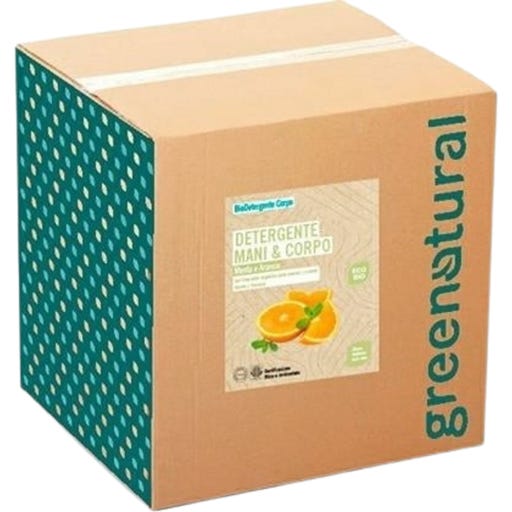 greenatural Milde Flüssigseife Minze & Orange - 10 kg
