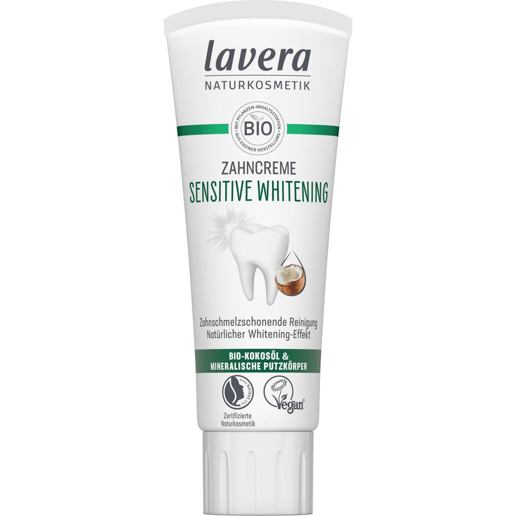 lavera Sensitive Whitening Toothpaste, 75 ml - Ecco Verde Online Shop