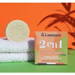 Lamazuna 2u1 čvrsti šampon i gel za tuširanje - 70 ml
