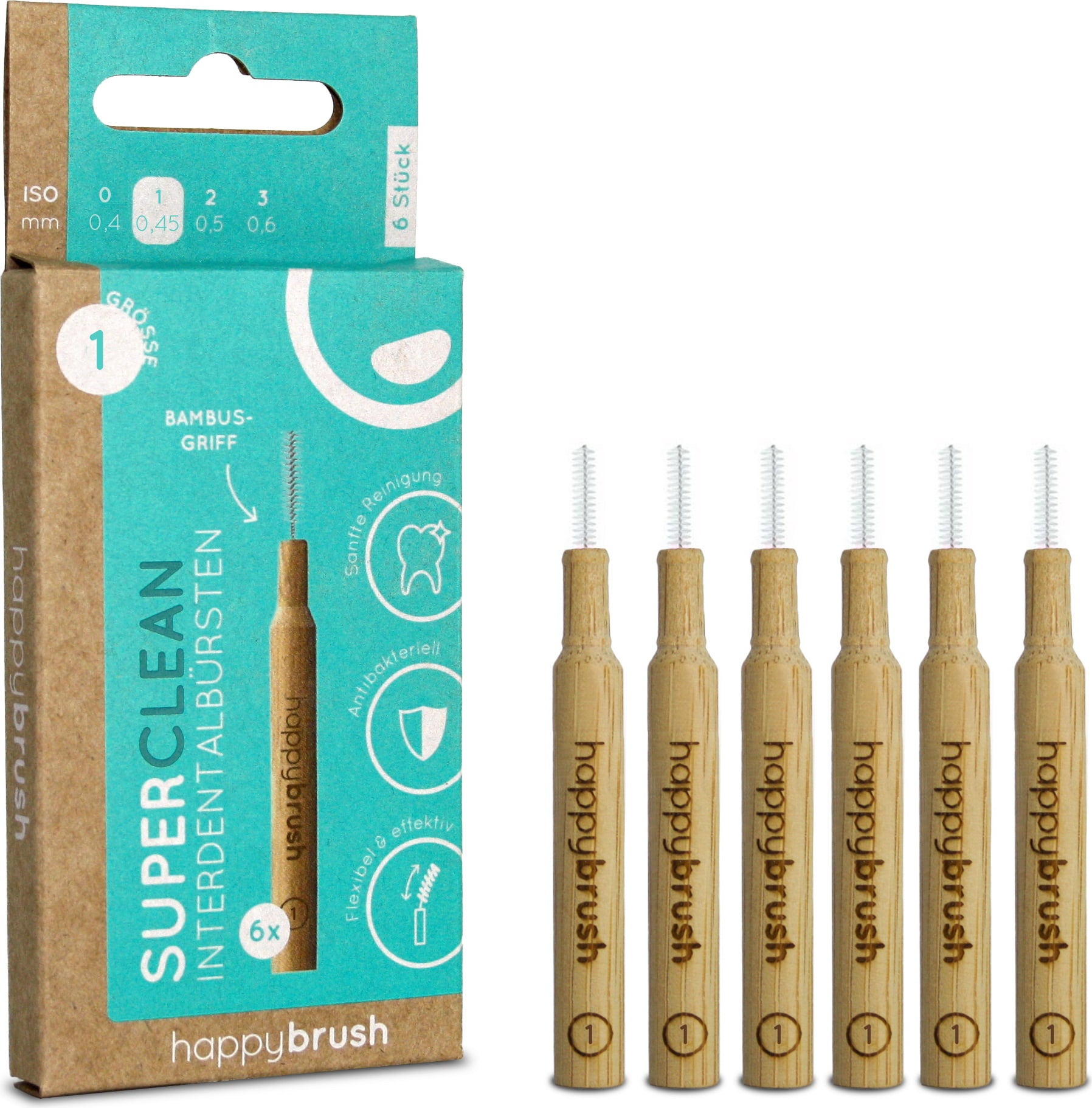 happybrush Scovolini Interdentali SuperClean - ISO 1