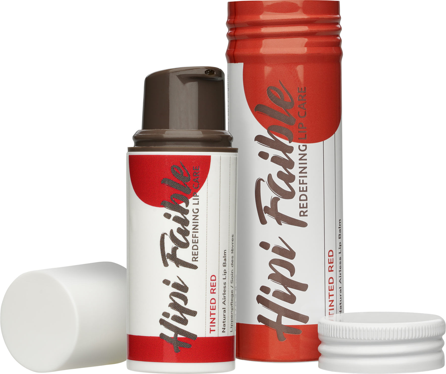 Hipi Faible Lip balm with Colour - Tinted Red