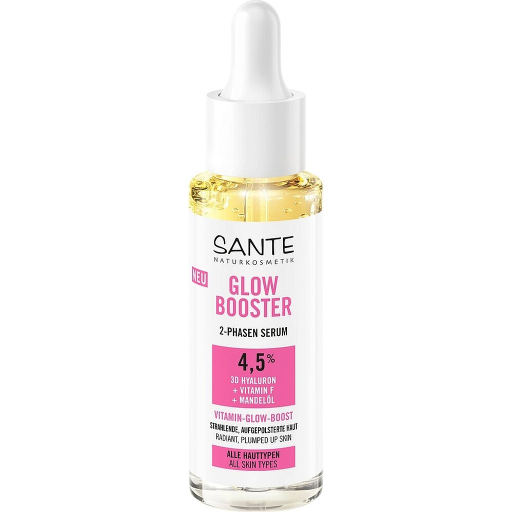 SANTE Naturkosmetik Glow Booster 2-Phase Serum, 30 ml - Ecco Verde