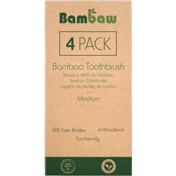 Bambaw Spazzolino da Denti in Bambù - Medio