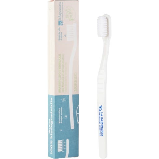 La Saponaria Bio&Smile - Spazzolino in Fibra Vegetale - setole morbide